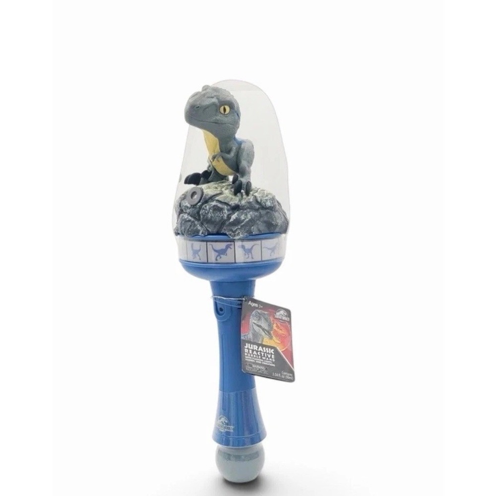 Universal Studios Mega Movie Parade Jurassic World Bubble Wand Blue Lights Sound